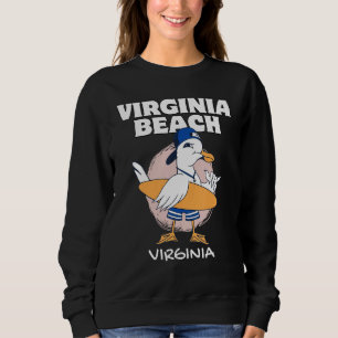 Moletom VIRGINA BEACH Surfing Vintage Seagull Retro