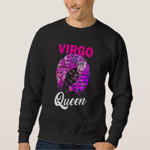 Moletom Virgo Queen Black Woman Afro Natural Hair African