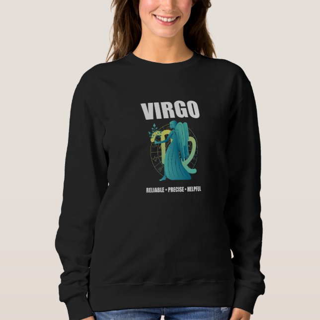 Moletom Virgo Zodiac Sign Facts Quote Symbol Horoscope Ast (Frente)