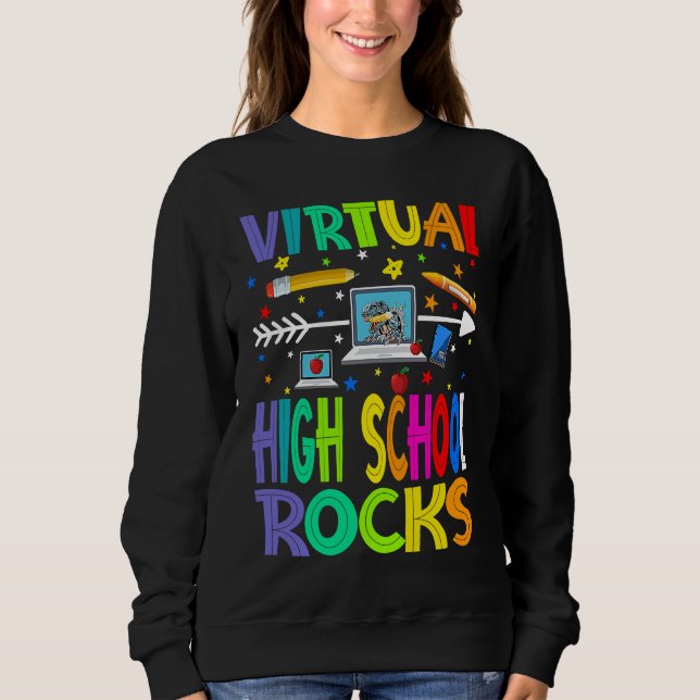 Moletom Virtual High School Rocks Back To School (Frente)
