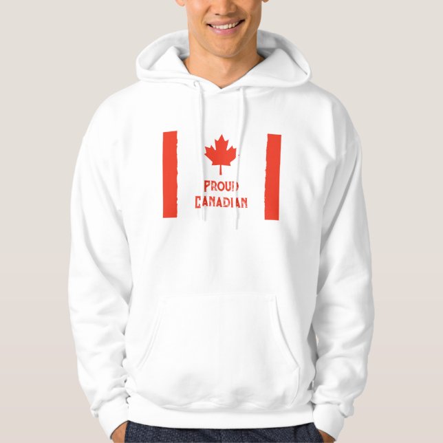 Moletom Vista seu orgulho: Sinalizador clássico do Canadá (Frente)