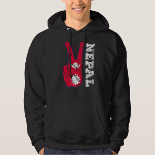 Moletom Vitória Retroativa Dois Dedos Bandeira Nepal Patri