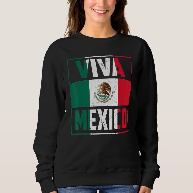 Moletom Viva Mexico   Mexico Independence Day Decorations (Frente)