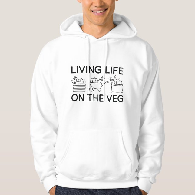 Moletom Vivendo A Vida No Veg (Frente)