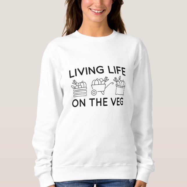 Moletom Vivendo A Vida No Veg (Frente)