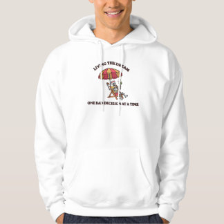 Moletom Vivendo o Sonho Gráfico Sarcástico de Esqueleto na