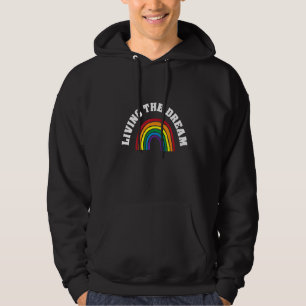 Moletom Vivendo O Sonho Lgbt Orgulho gay da Fila Bissexual