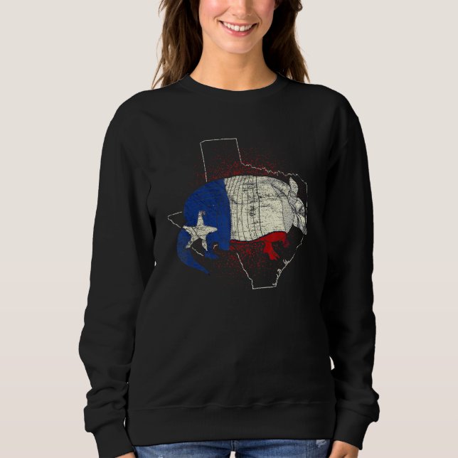 Moletom Vivente selvagem Patriótica do Texas Texan Pride A (Frente)
