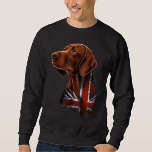 Moletom Vizsla britânico do Reino Unido no Vizsla da Grã-B