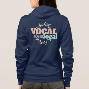 Moletom Vocal Sobre Floral Local