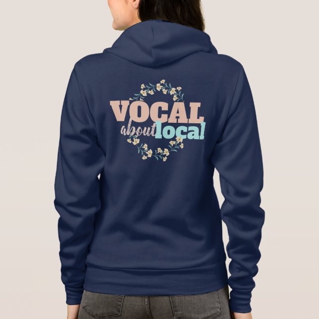Moletom Vocal Sobre Floral Local (Verso)