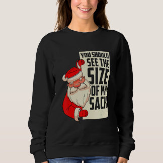 Moletom Você deveria ver o tamanho do meu saco de Natal