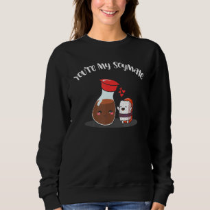 Moletom Você é meu companheiro de Soy Sauce Sushi Humor Pu
