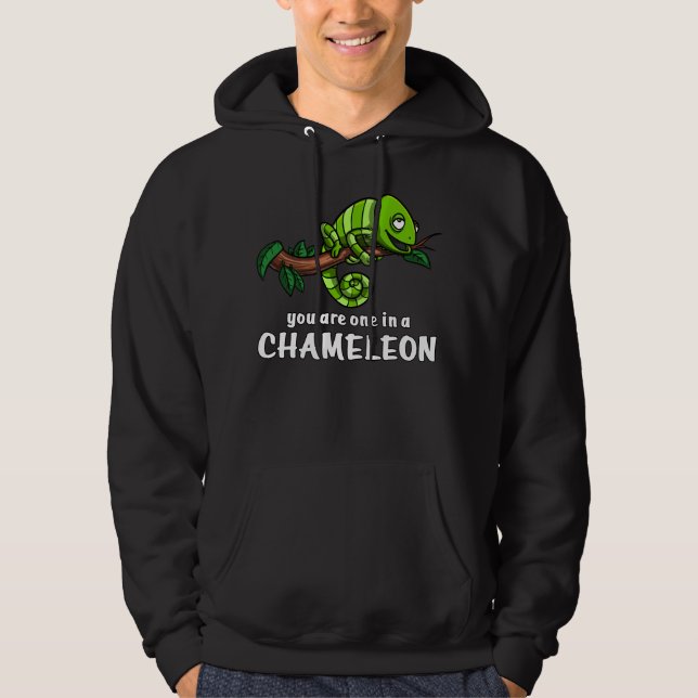 Moletom Você é um em um lagarto engraçado do camaleão (Frente)