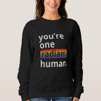 Moletom Você É Um Humano Radiante Bissexual Transgênero Ch