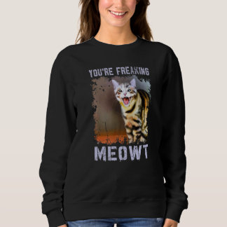 Moletom Você Está Me Enlouquecendo Gato Meme Gato Trocadil