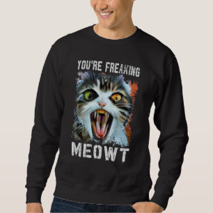 Moletom Você Está Me Enlouquecendo Gato Vintage Meme Gato