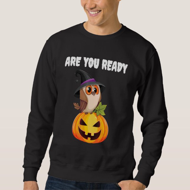 Moletom Você Está Pronto Para O Halloween? (Frente)