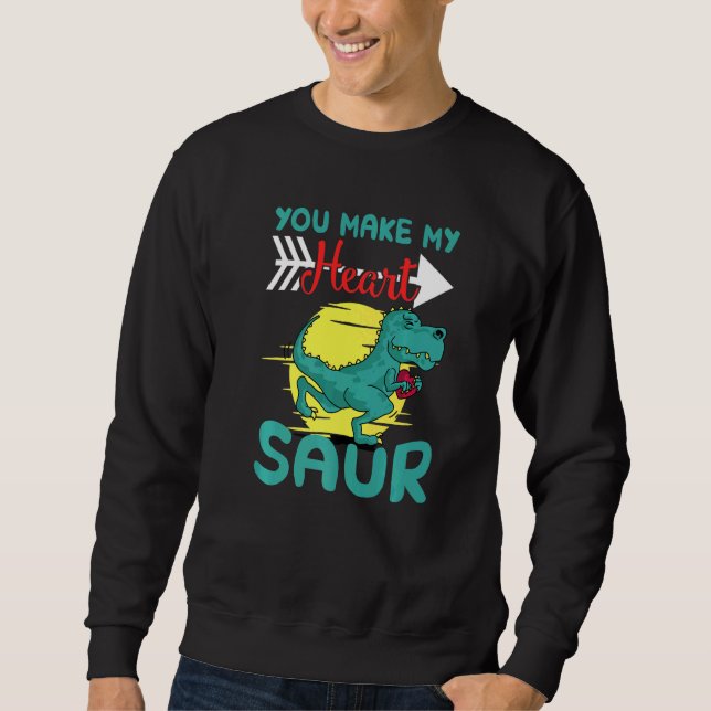 Moletom Você Faz Meu Coração Saur (Frente)