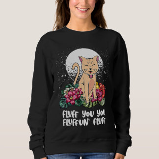 Moletom Você Fluffun Fluff Gato Meme de Animal Gatinho An