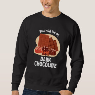 Moletom Você Me Conquistou Com Chocolate Amargo Chocolate 
