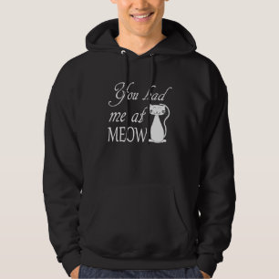 Moletom Você me conquistou com miau Dono de gato