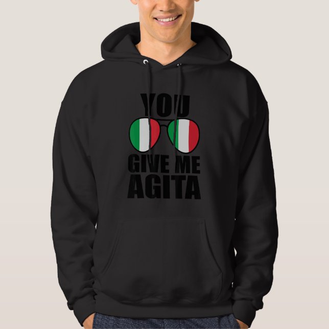 Moletom Você Me Dá Agita Italia Dizendo Humor Italiano (Frente)