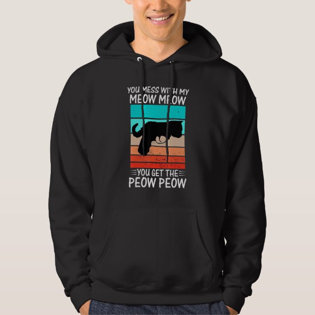 Moletom Você Mexe Com o Meow  Gato Pew Peow (Frente)