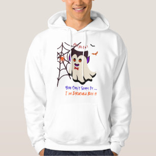 Moletom Você não pode me assustar Eu sou Dracula Boo White