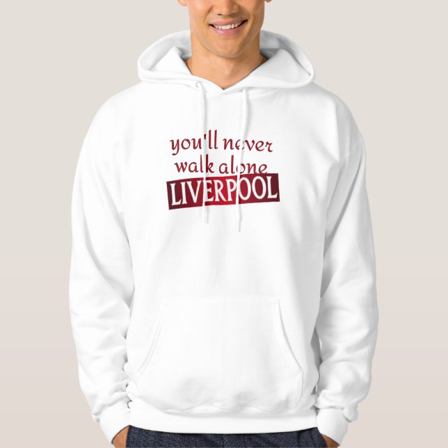 Moletom Você nunca andará sozinho Liverpool (Frente)