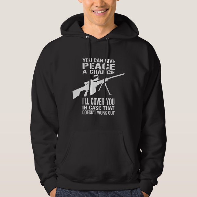 Moletom Você pode dar a paz uma possibilidade… (Frente)