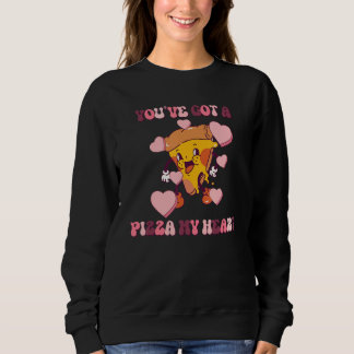Moletom Você Tem uma Pizza no Meu Coração Valentines Groov