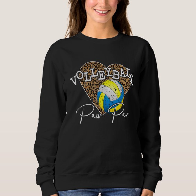 Moletom Voleibol de pata-pata-leopardo (Frente)