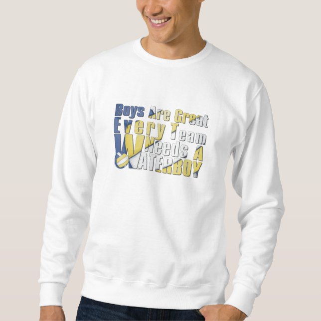 Moletom Voleibol de Waterboy em azul e amarelo (Frente)