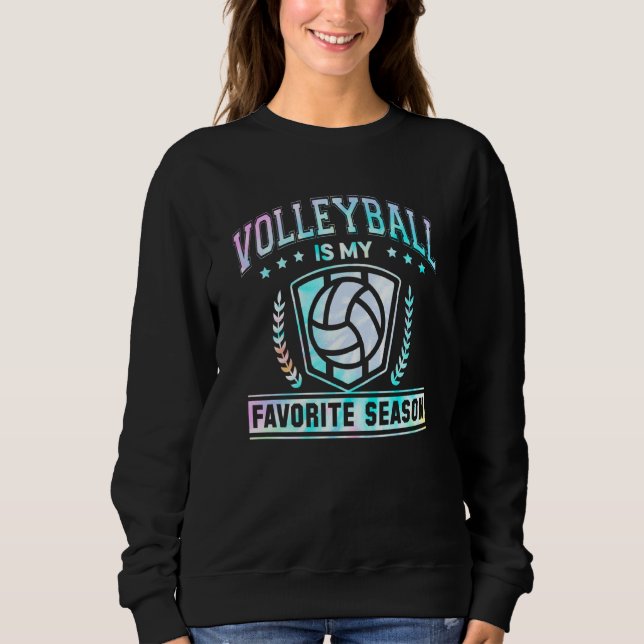 Moletom Voleibol É Minha Época Favorita Engraçada Voleibol (Frente)