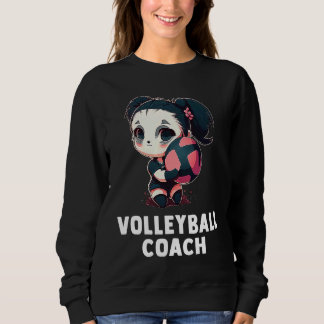 Moletom Volleyball Coach Panda Girl  Panda Girl Volleyball