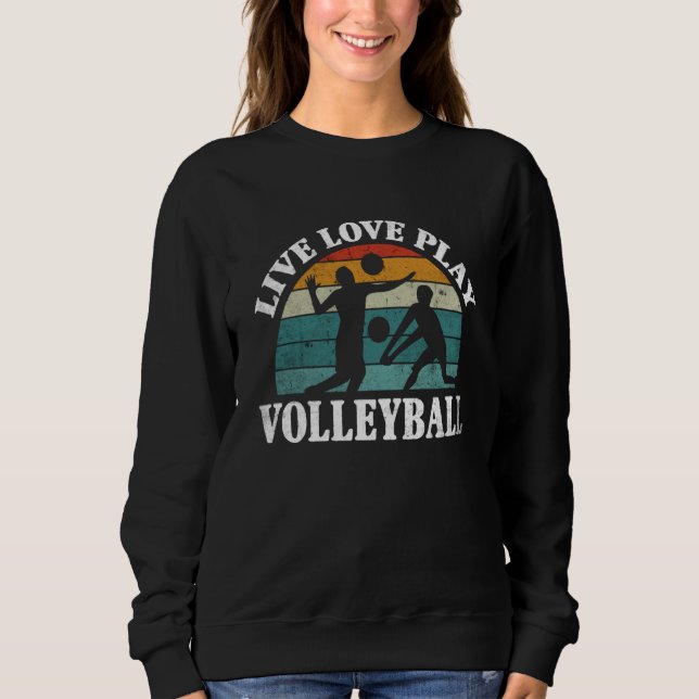 Moletom Volleyball Live Love Play Volleyball  1 (Frente)