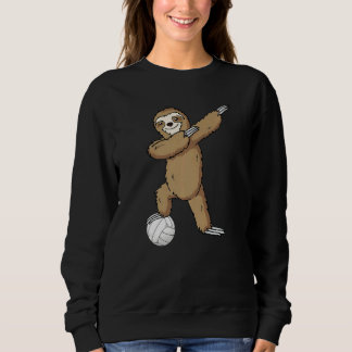 Moletom Volleyball Sloth Dabbing Kids Boys Girls Youth