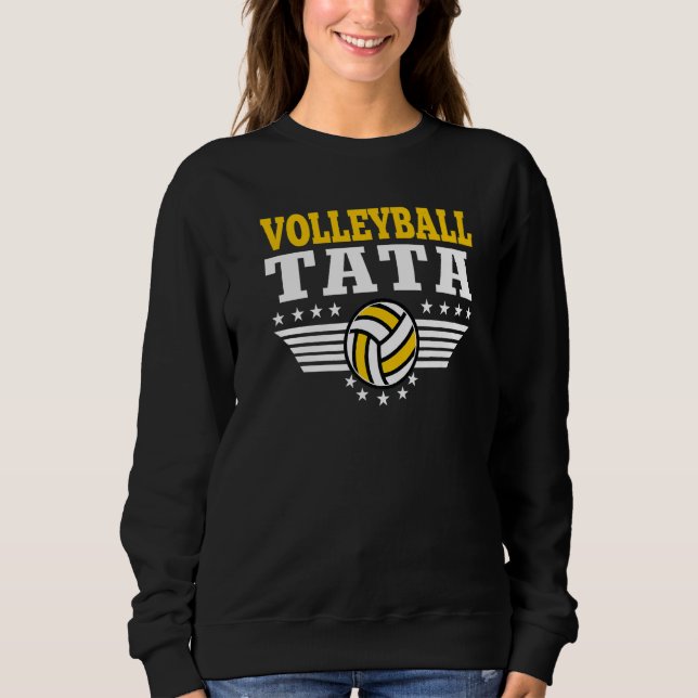 Moletom Volleyball Tata Retro Volleyball Father Player (Frente)