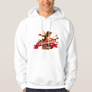 Moletom "Voo de Cupido: Uma Elegância do Dia de Namorados"