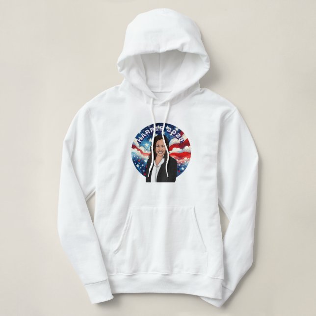 Moletom Votação para Kamala Harris 2024 (Frente do Design)