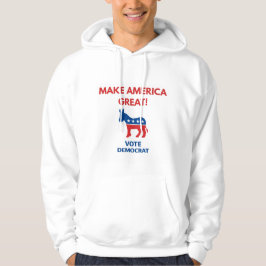 Moletom Vote Democrat Pro-Democracy Hoodie