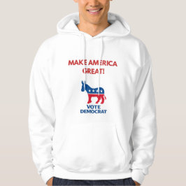 Moletom Vote Democrat Pro-Democracy Hoodie