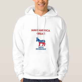 Moletom Vote Democrat Pro-Democracy Hoodie