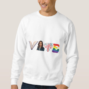Moletom VOTE Livros Uterus LGBT Kamala Harris Walz Eleição