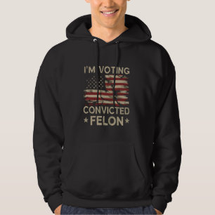 Moletom Voto a favor do condenado Felon USA Engraçado Poli
