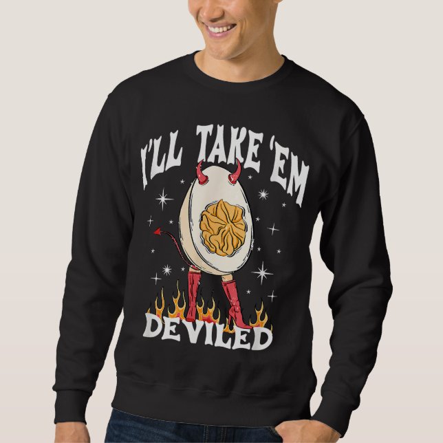 Moletom Vou Levá-Los A Roupa De Ovos Devilados Graças (Frente)