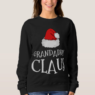 Moletom Vovô Claus Chapéu de Natal Correspondendo Pajama P