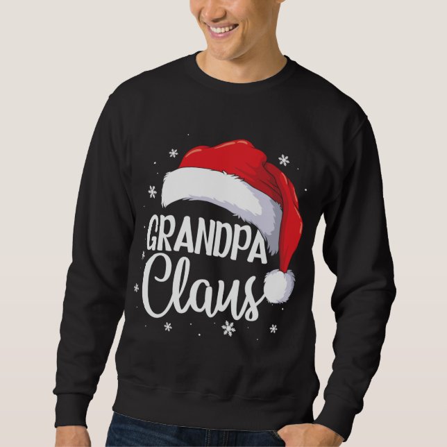 Moletom Vovô Claus Família Natal Correspondente Pajama San (Frente)