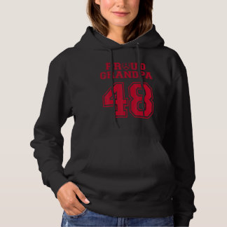 Moletom Vovô De Futebol Orgulhoso Personalizado Número 48